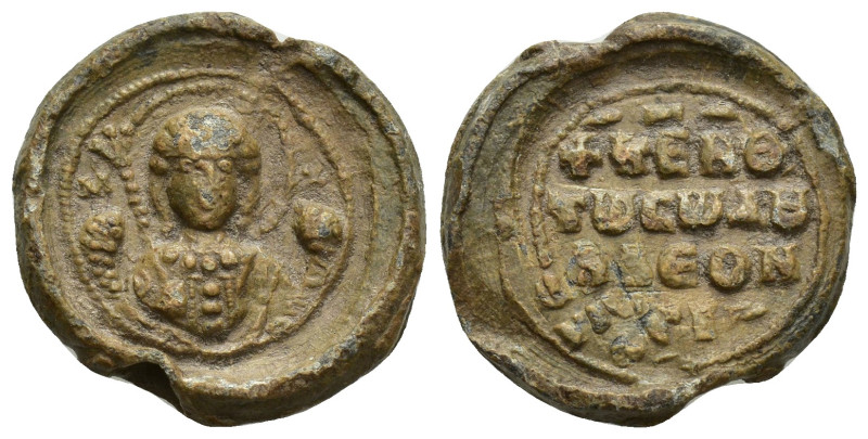 Unidentified Byzantine lead seal, 22 mm, 9 gr.