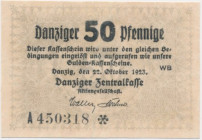 Danzig, 50 Pfennige 1923 - October - RARE