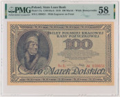 100 marek 1919 - Ser.L - PMG 58