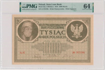 1.000 marek 1919 - Ser.G - PMG 64