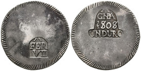 FERNANDO VII (18080-1833). Duro. (Ar. 27,11g/39mm). 1808. Gerona. (Cal-2019-1201). MBC+. Preciosa pátina.