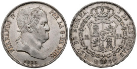 FERNANDO VII (18080-1833). 20 Reales (Ar. 27,09g/38mm). 1833. Madrid DG (Departamento de Grabado). (Cal-2019-1284). Encapsulada por NGC AU DETAILS. Ra...