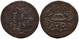 FERNANDO VII (1808-1833). 8 Reales (Ae. 21,66g/36mm). 1814. Morelos. (Cal-2019-1344). Con adornos. MBC+. Acuñación insurgente.