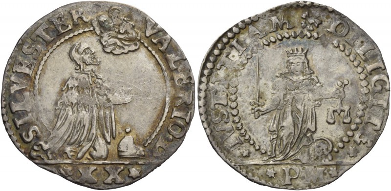 Silvestro Valier doge CIX, 1694-1700. Liretta, AR 3,60 g. SILVESTER – VALERIO D ...