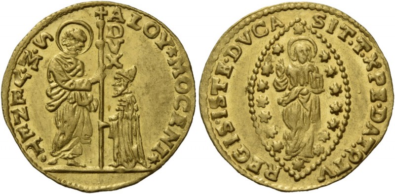 Alvise II Mocenigo doge CX, 1700-1709. Zecchino, AV 3,50 g. ALOY MOCENI – S M VE...