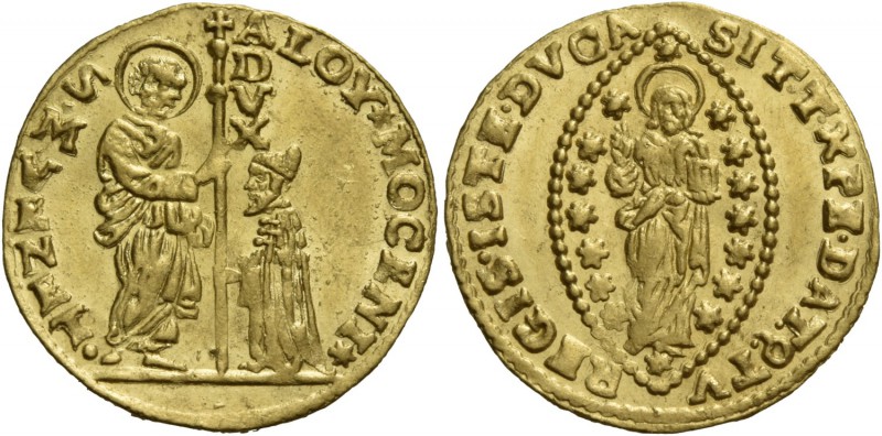 Alvise II Mocenigo doge CX, 1700-1709. Zecchino, AV 3,49 g. ALOY MOCENI – S M VE...