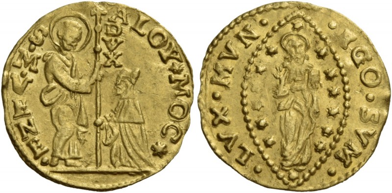 Alvise II Mocenigo doge CX, 1700-1709. Mezzo zecchino, AV 1,73 g. ALOY MOC – S M...