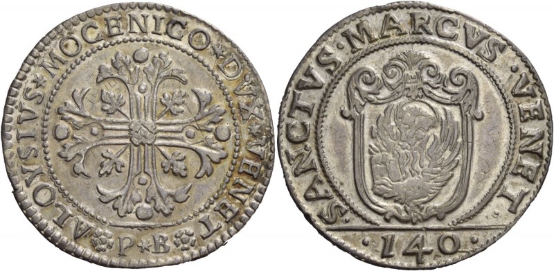 Alvise II Mocenigo doge CX, 1700-1709. Scudo della croce, AR 31,25 g. ALOYSIVS M...