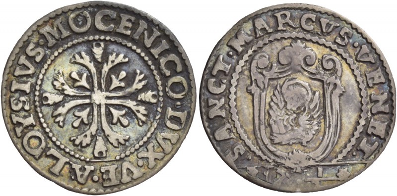 Alvise II Mocenigo doge CX, 1700-1709. Ottavo di scudo della croce, AR 3,58 g. A...
