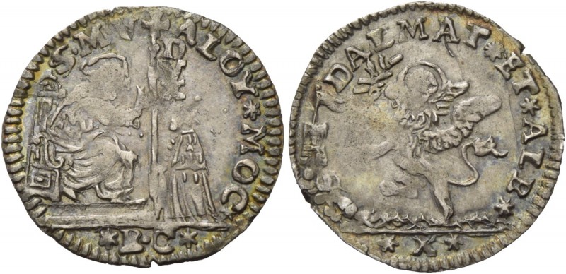 Alvise II Mocenigo doge CX, 1700-1709. Ottavo di leone da 10 soldi per la Dalmaz...