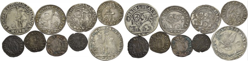 Alvise II Mocenigo doge CX, 1700-1709. Lotto di nove monete. Mezzo ducato. CNI 2...
