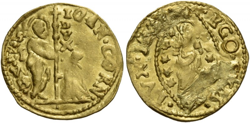 Giovanni II Corner doge CXI, 1709-1722. Quarto di zecchino, AV 0,89 g. IOAN CORN...