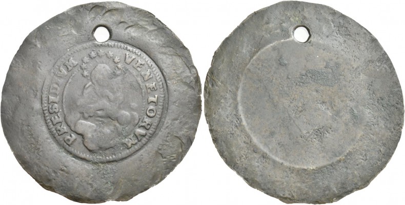 Giovanni II Corner doge CXI, 1709-1722. Prova del rv. del 18 soldi, Cu 8,88 g. R...