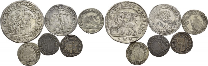 Giovanni II Corner doge CXI, 1709-1722. Lotto di sei monete. Ducato. CNI 22. Pao...