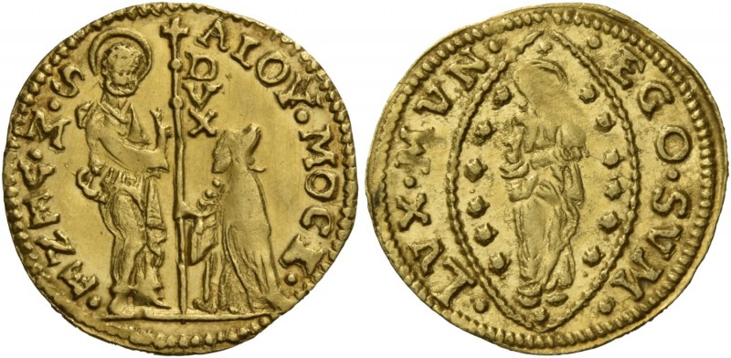 Alvise III Mocenigo doge CXII, 1722-1732. Mezzo zecchino, AV 1,73 g. ALOY MOCE –...