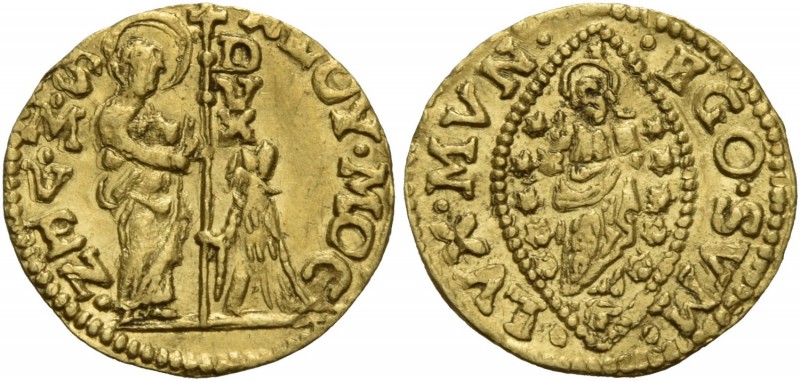 Alvise III Mocenigo doge CXII, 1722-1732. Quarto di zecchino, AV 0,89 g. ALOY MO...