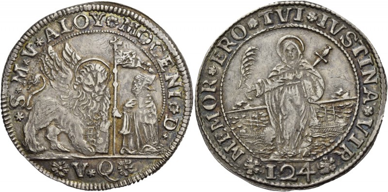 Alvise III Mocenigo doge CXII, 1722-1732. Ducatone da 124 soldi, AR 27,80 g. S M...