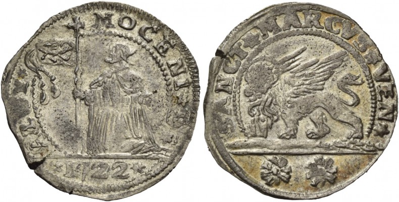 Alvise III Mocenigo doge CXII, 1722-1732. Da 15 soldi, AR 3,73 g. ALOY – MOCENI ...