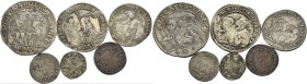 Carlo Ruzzini doge CXIII, 1732-1735. Lotto di sei monete. Ducato. CNI 14. Paolucci 11. Mezzo ducato. CNI 19. Paolucci 12. Quarto di ducato. CNI 30. Pa...