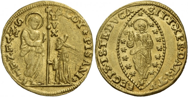 Alvise Pisani doge CXIV, 1735-1741. Zecchino, AV 3,50 g. ALOY PISANI – S M VENET...