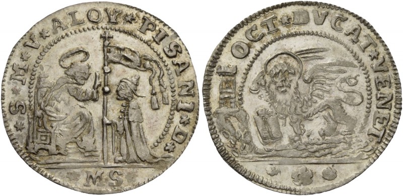 Alvise Pisani doge CXIV, 1735-1741. Ottavo di ducato (prova), riconio del 1849, ...