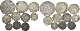 Pietro Grimani doge CXV, 1741-1752. Lotto di dieci monete. Ducato. CNI 28. Paolucci 19. Mezzo ducato. CNI 41. Paolucci 20. Quarto di ducato. CNI 44. P...