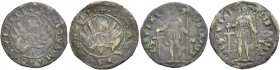 Monetazione anonima per i possedimenti di Terraferma. Lotto di due monete. Decreto del 24 ottobre 1492 per la città di Treviso. Bagattino, sigla N-M (...