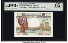 Mali Banque Centrale du Mali 100 Francs ND (1972-73) Pick 11 PMG Gem Uncirculated 65 EPQ. 

HID09801242017

© 2022 Heritage Auctions | All Rights Rese...