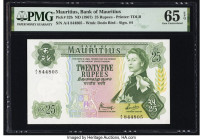 Mauritius Bank of Mauritius 25 Rupees ND (1967) Pick 32b PMG Gem Uncirculated 65 EPQ. 

HID09801242017

© 2022 Heritage Auctions | All Rights Reserved...