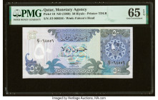 Qatar Qatar Monetary Agency 50 Riyals ND (ca. 1980) Pick 10 PMG Gem Uncirculated 65 EPQ. 

HID09801242017

© 2022 Heritage Auctions | All Rights Reser...