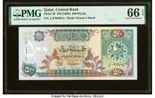 Qatar Qatar Central Bank 500 Riyals ND (1996) Pick 19 PMG Gem Uncirculated 66 EPQ. 

HID09801242017

© 2022 Heritage Auctions | All Rights Reserved