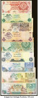 Qatar & United Arab Emirates Group Lot of 9 Examples Very Good-Very Fine. Stains and staple holes are present on a few examples. 

HID09801242017

© 2...