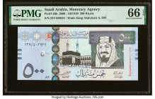 Saudi Arabia Saudi Arabian Monetary Agency 500 Riyals 2009 / AH1430 Pick 36b PMG Gem Uncirculated 66 EPQ. 

HID09801242017

© 2022 Heritage Auctions |...