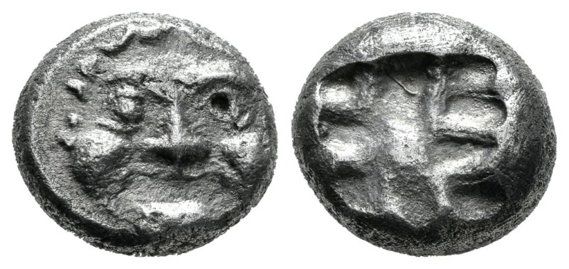 Mysia. Parion. Drachm. 550-520 a.C. (Sng Cop-256). (Rosen-525). (Asyut-612). Anv...