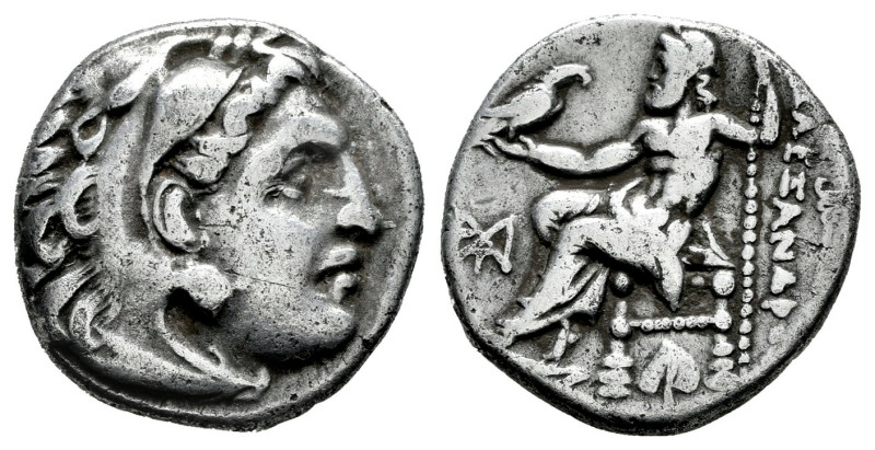 Kingdom of Macedon. Antigonos I Monophthalmos. Drachm. 310-301 a.C. Abydos. Stru...