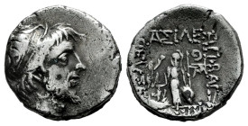Cappadocian Kingdom. Ariobarzanes III. Drachm. 43/2 a.C. (Simonetta-3d). Anv.: Diademed and bearded head right. Rev.: ΒΑΣΙΛΕΩΣ ΑΡΙΟΒΑΡΖΑΝΟΥ ΕΥΣΕΒΟΥΣ Κ...