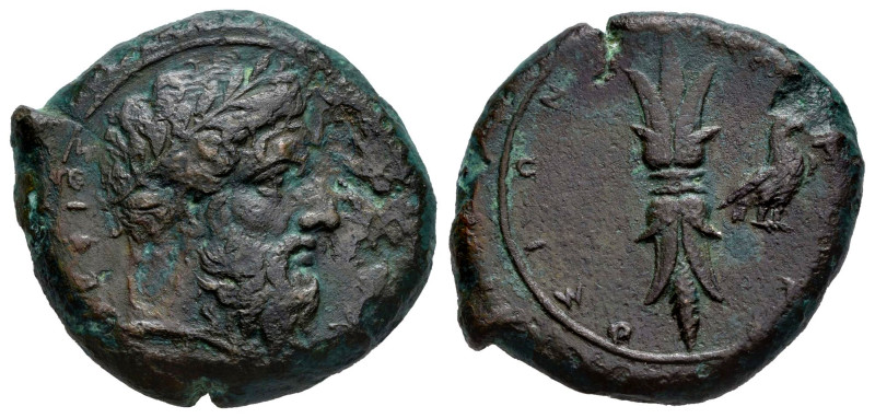 Sicily. Syracuse. AE 24. 344-339/8 a.C. Time of Timoleon and the Third Democracy...