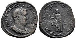 Balbinus. Sestertius. 238 d.C. Rome. (Ric-IV 16). (Bmcre-28). (Banti-7). Anv.: IMP CAES D CAEL BALBINVS AVG, laureate, draped and cuirassed bust right...