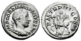 Gordian III. Denarius. 240 d.C. Rome. (Ric-IV 81). (Rsc-234). Anv.: IMP GORDIANVS PIVS FEL AVG, laureate, draped and cuirassed bust to right. Rev.: P ...