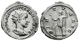 Gordian III. Antoninianus. 238-239 d.C. Rome. (Ric-IV 39). (Rsc-383). Anv.: IMP CAES M ANT GORDIANVS AVG, radiate, draped and cuirassed bust to right....
