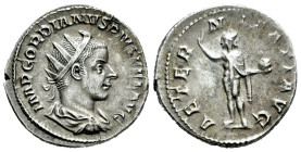Gordian III. Antoninianus. 240-243 d.C. Rome. (Ric-83). Anv.: IMP GORDIANVS PIVS FEL AVG, radiate, draped and cuirassed bust to right. Rev.: AETERNITA...