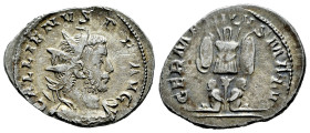 Gallienus. Antoninianus. 257-258 d.C. Cologne. (Spink-10224). (Ric-18). (Seaby-308). Rev.: GERMANICVS MAX V. Two captives set at foot of trophy. Ag. 3...