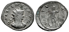 Gallienus. Antoninianus. 253-268 d.C. Rome. (Ric-375x var.). Anv.: GALLIENVS AVG. Radiate and cuirassed bust right, with slight drapery. Rev.: VIRTVS ...