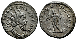Postumus. Antoninianus. 262-263 d.C. Trier. (Ric-V 2, 76). (Rsc-205a). Anv.: IMP C POSTVMVS P F AVG, radiate, draped and cuirassed bust to right. Rev....