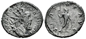 Postumus. Antoninianus. 262-263 d.C. Trier. (Ric-V 2, 93). (Rsc-419a). Anv.: IMP C POSTVMVS P F AVG, radiate, draped and cuirassed bust to right. Rev....