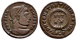 Constantinus I. Follis. 307/310-337 d.C. Arelate. (Ric-246). Anv.: CONSTANTINVS AVG. Laureate head right. Rev.: DN CONSTANTINI MAX AVG. VOT - XX in tw...