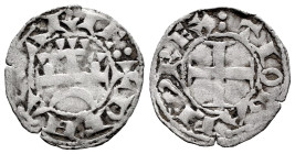 Kingdom of Navarre. Teobaldo II (1253-1270). Dinero. (Cru-228). Anv.: ✠ DE NAVARIE. Ve. 0,89 g. Scarce. VF. Est...60,00. 

Spanish description: Rein...