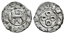 The Crown of Aragon. Anonymous. Obol. Siglo XII - XIV. Montpellier. (Cru OC-59). (Cru C.G-2113). Ve. 0,52 g. Degenerate legends. VF. Est...45,00. 

...