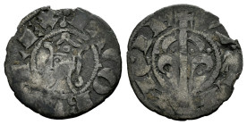 The Crown of Aragon. Jaime I (1213-1276). Dinero. Valencia. (Cru-316). (Cru C.G-2130). Ve. 0,82 g. Choice F. Est...18,00. 

Spanish description: Cor...
