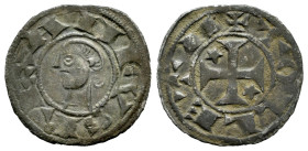Kingdom of Castille and Leon. Alfonso I (1109-1126). Dinero. Toledo. (Bautista-40). Ve. 0,90 g. Choice VF. Est...40,00. 

Spanish description: Reino...